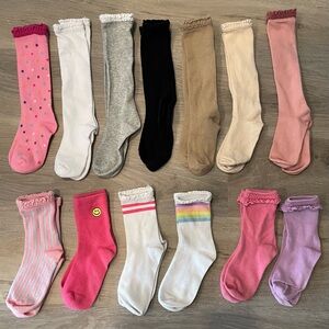 Little stocking co. Assorted girls knee high and midi socks